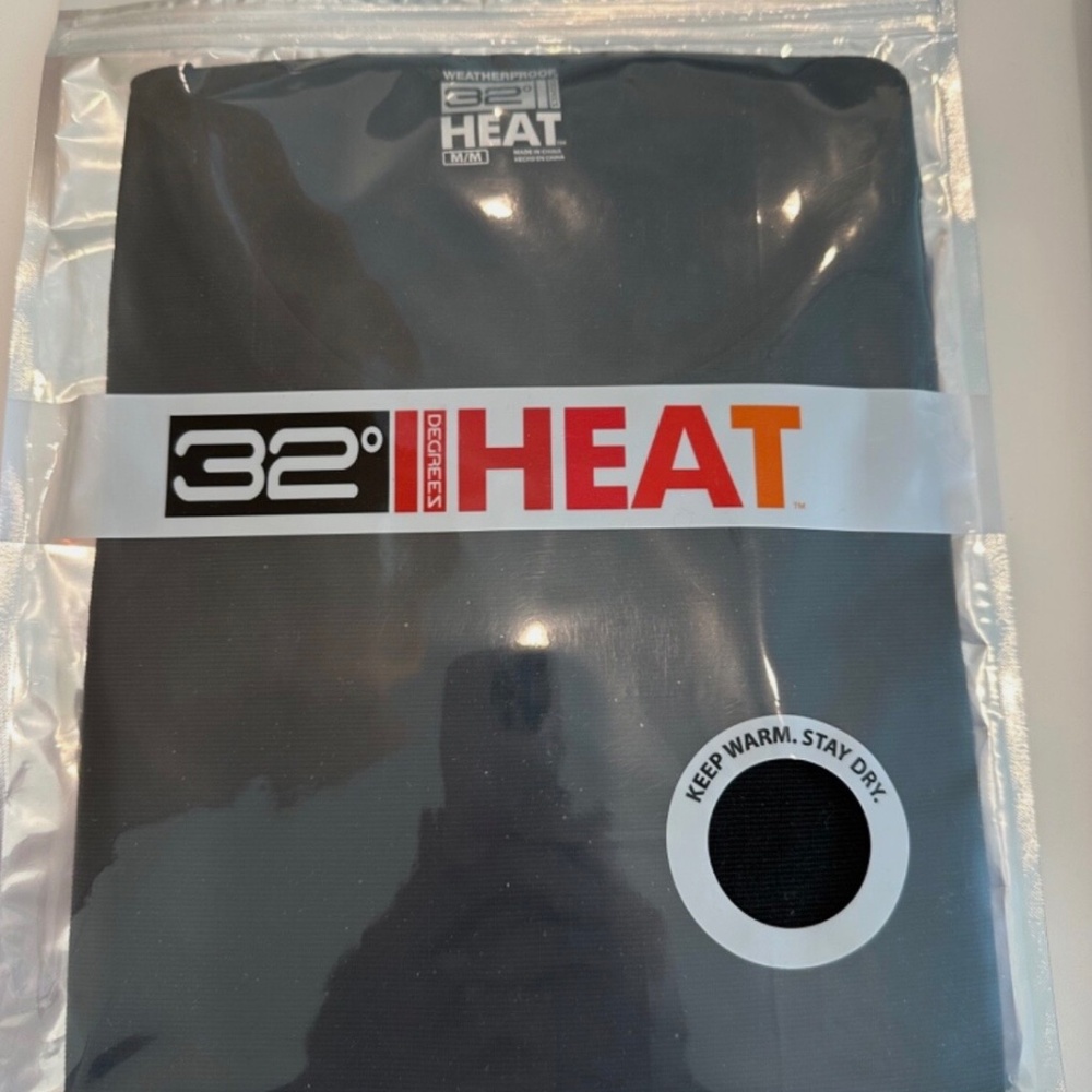32 DEGREES HEAT | WOMENS BLACK Long Sleeve Scoop Neck Weatherproof | Medium NEW
